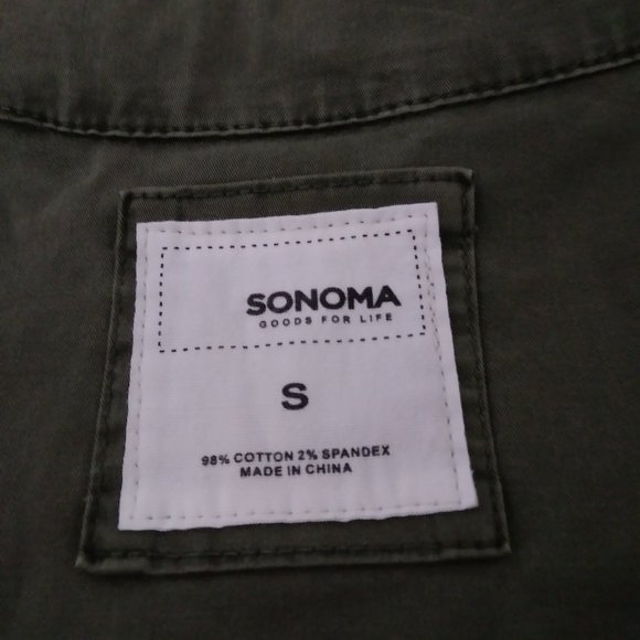 Sonoma Olive Green Utility Jacket Size S - Picture 12 of 13